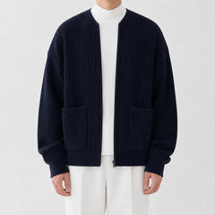 Cardigan met funnel neck