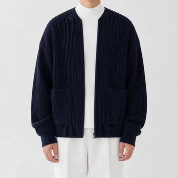 Cardigan met funnel neck