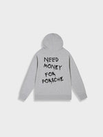 Need Money for Porsche Hoodie in de kleur Grijs voor dames in Lounge stijl ideaal voor de herfst.