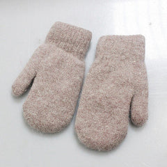 Nessa | Warme & stijlvolle pluche wanten in de kleur Kameel voor dames in Lounge stijl ideaal voor de winter
