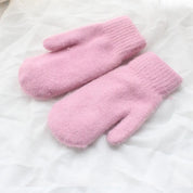 Nessa | Warme & stijlvolle pluche wanten in de kleur Roze voor dames in Lounge stijl ideaal voor de winter
