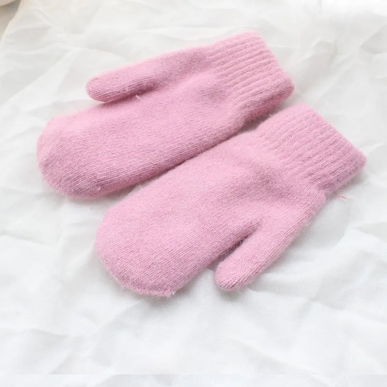 Nessa | Warme & stijlvolle pluche wanten in de kleur Roze voor dames in Lounge stijl ideaal voor de winter