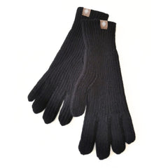 Niels | Casual & stijlvolle gebreide handschoenen in de kleur Zwart voor dames in stijl ideaal voor de winter