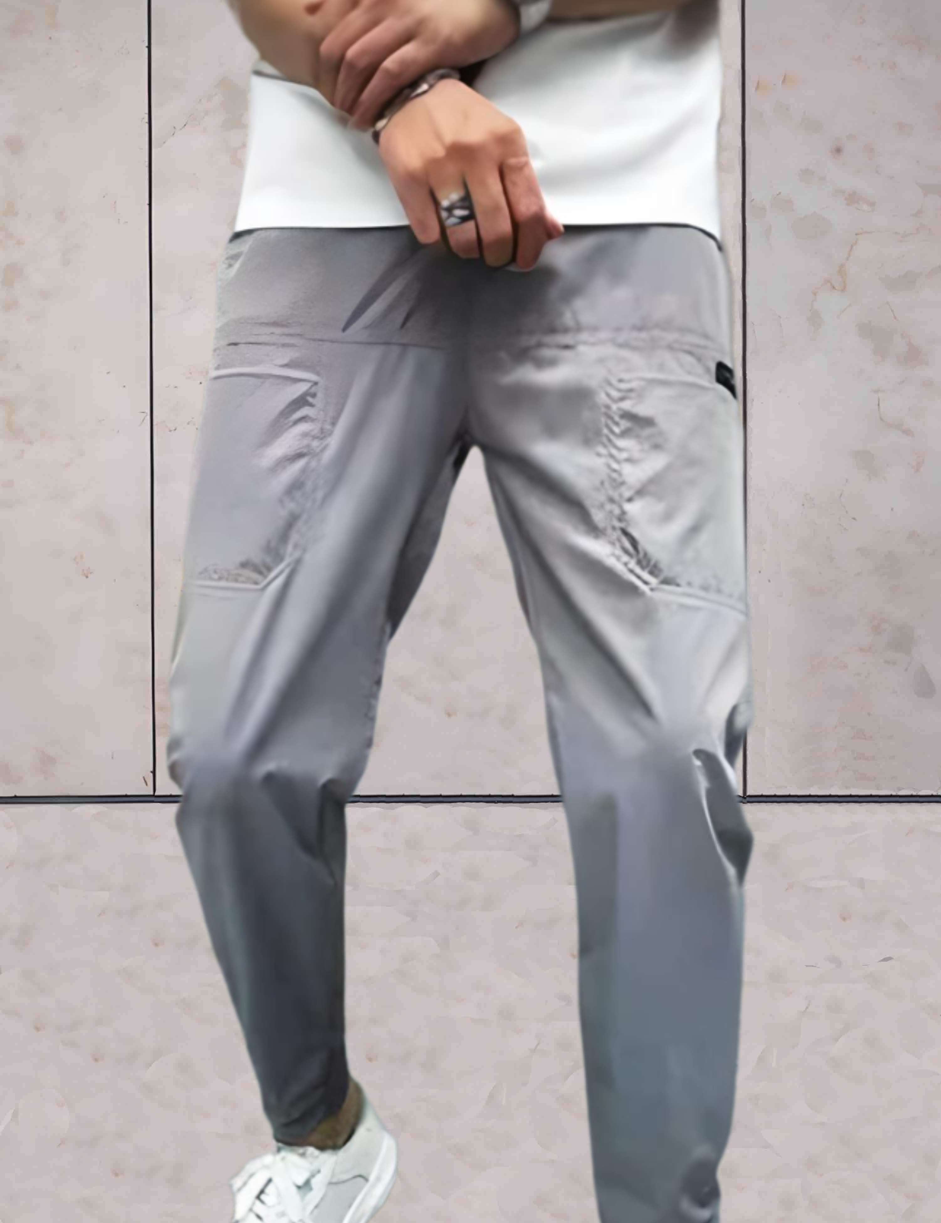 Niels | Comfortabele, sneldrogende heren jogger met elastische taille en zakken in de kleur Zwart voor heren in stijl geschikt voor alle seizoenen.