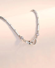 Nina | Armband Soul Sister Hart in de kleur Zilver voor dames in stijl geschikt voor alle seizoenen.