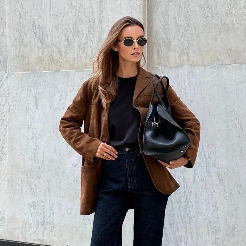 Nina | Stijlvol Suède Damesjasje