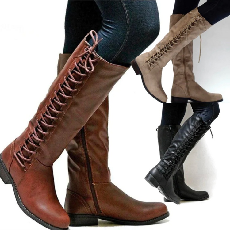 Nina | Comfortabele hoge laarzen in de kleur 35 voor dames in stijl ideaal voor de herfst.