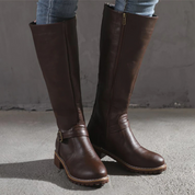 Nina | Dames mid-kalf laarzen met gesp in de kleur 35 voor dames in stijl ideaal voor de herfst.