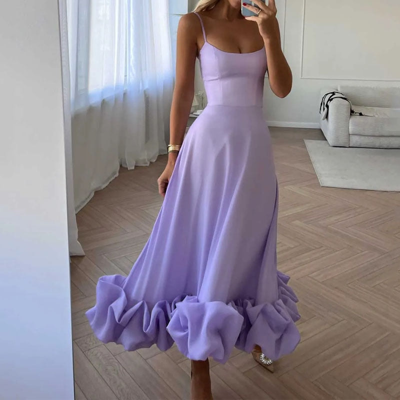 Nina | Glamoureuze Galajurk dames in de kleur Paars voor dames in Party stijl ideaal voor de zomer.