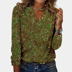 Priscilla - Glitter top voor dames afbeelding 2