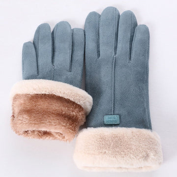 Nina | Heerlijk warme handschoenen in de kleur Blauw voor dames in Lounge stijl ideaal voor de winter