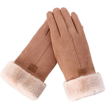 Nina | Heerlijk warme handschoenen in de kleur Bruin voor dames in Lounge stijl ideaal voor de winter