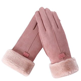 Nina | Heerlijk warme handschoenen in de kleur Roze voor dames in Lounge stijl ideaal voor de winter