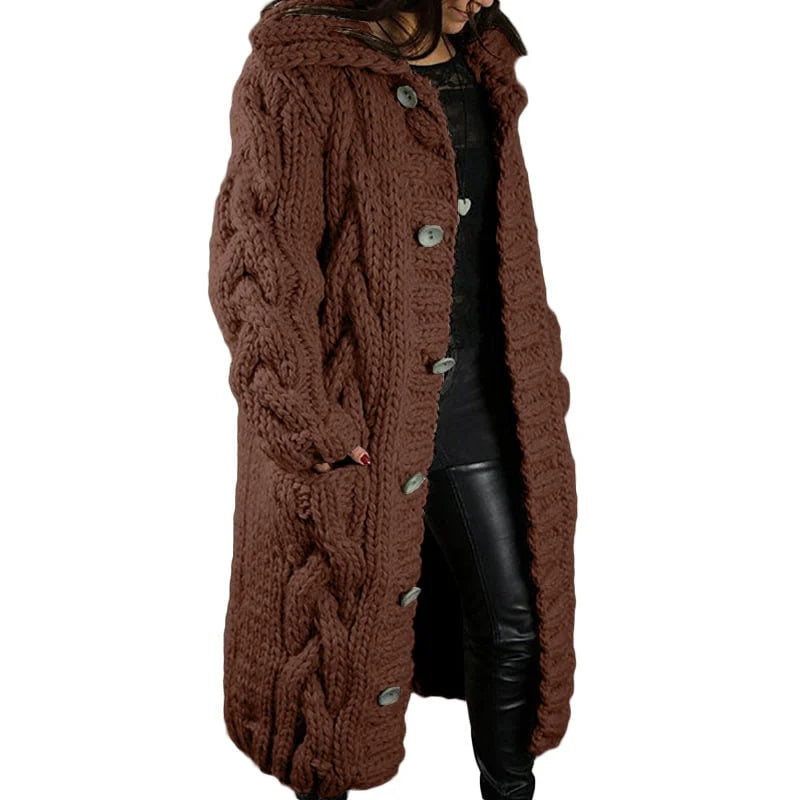 Nina | Stijlvol Dik Gebreid Dames Vest