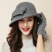 Nina | Vintage & stijlvolle fedora in de kleur Grijs voor dames in Heritage stijl ideaal voor de herfst.