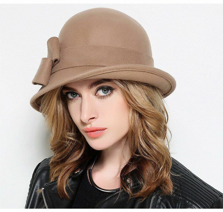 Nina | Vintage & stijlvolle fedora in de kleur Kameel voor dames in Heritage stijl ideaal voor de herfst.