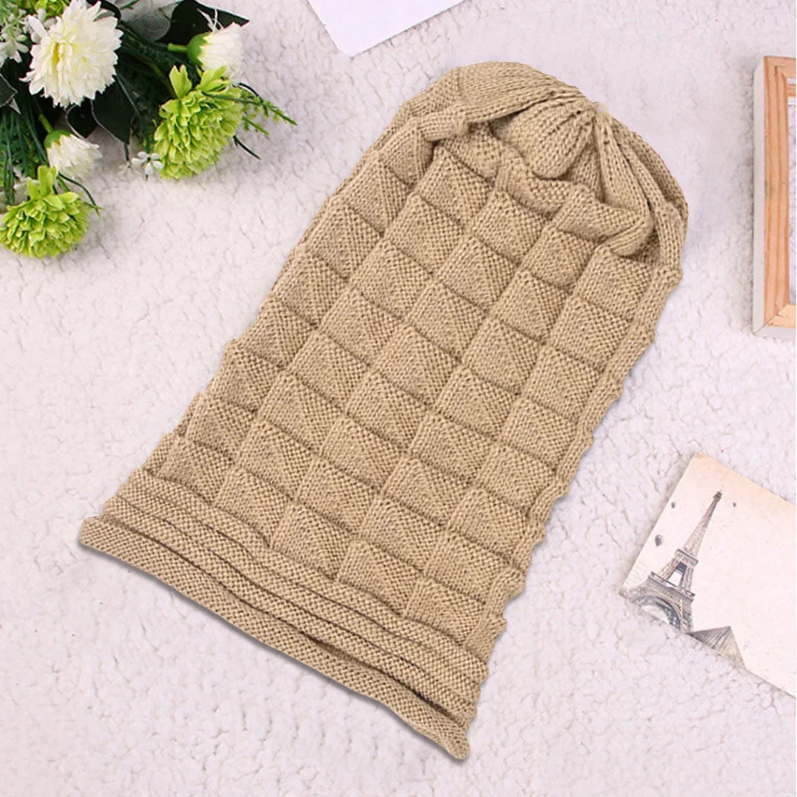 Nina | Warme & comfortabele gebreide beanie in de kleur Zwart voor dames in Lounge stijl ideaal voor de winter