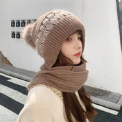 Nina | Warme & trendy winterset in de kleur Khaki voor dames in Lounge stijl ideaal voor de winter