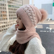 Nina | Warme & trendy winterset in de kleur Roze voor dames in Lounge stijl ideaal voor de winter