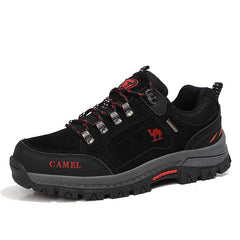 Noa | Innovatieve dameswandelschoenen met ondersteunende zool in de kleur Zwart/Rood voor dames in Outdoor stijl geschikt voor alle seizoenen.