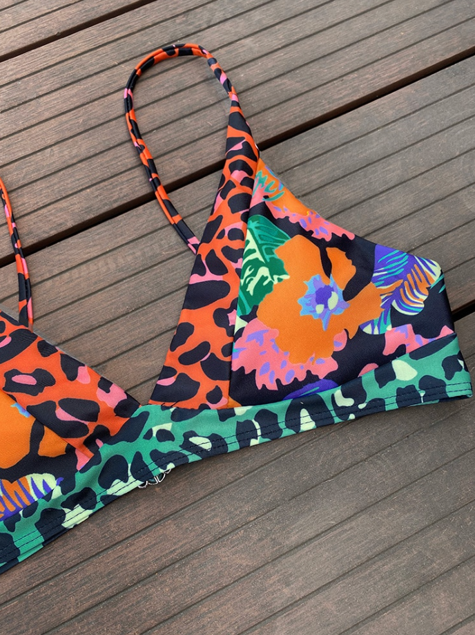 Noa | Kleurrijke & unieke boho bikini in de kleur High-Waist Bonita Bikini voor dames in Beach stijl ideaal voor de zomer.