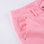 Noa | Vintage cargobroek voor dames in de kleur Roze voor dames in Outdoor stijl geschikt voor alle seizoenen.