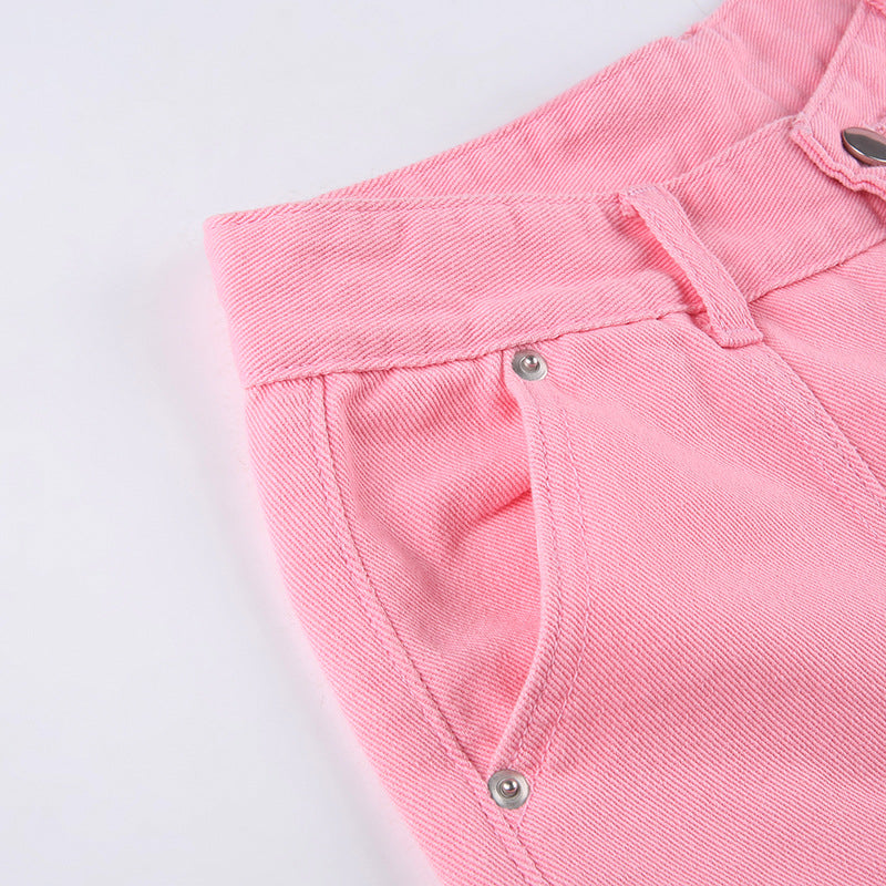 Noa | Vintage cargobroek voor dames in de kleur Roze voor dames in Outdoor stijl geschikt voor alle seizoenen.