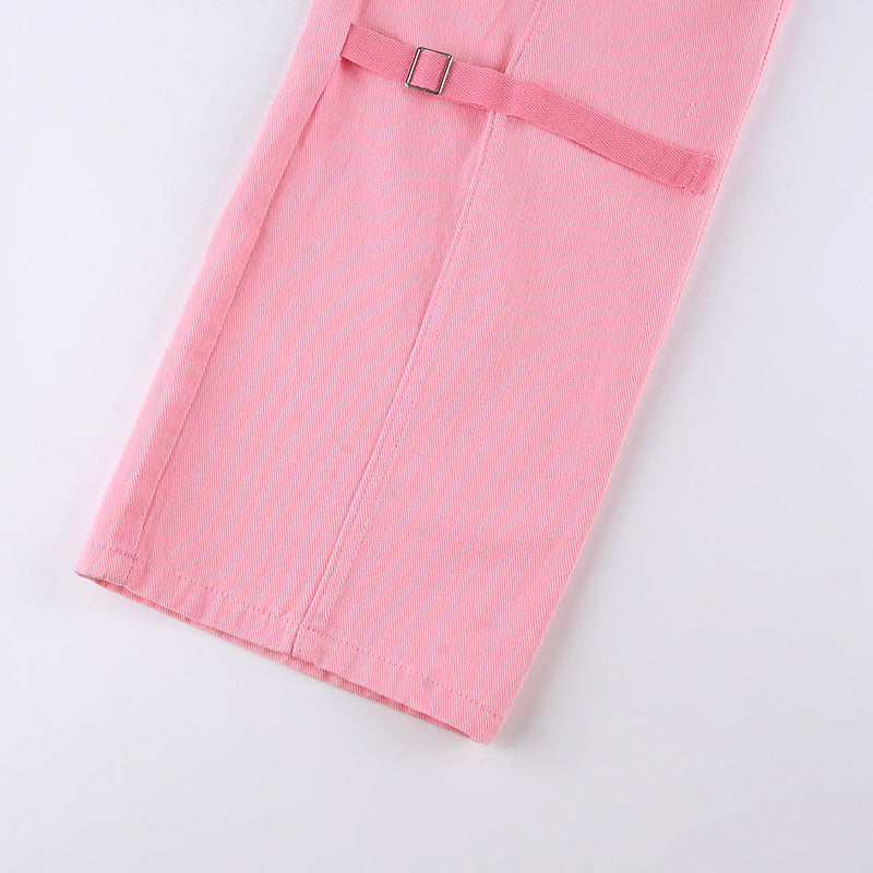 Noa | Vintage cargobroek voor dames in de kleur Roze voor dames in Outdoor stijl geschikt voor alle seizoenen.