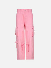 Noa | Vintage cargobroek voor dames in de kleur Roze voor dames in Outdoor stijl geschikt voor alle seizoenen.