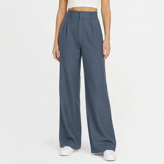 High waist wide leg pants