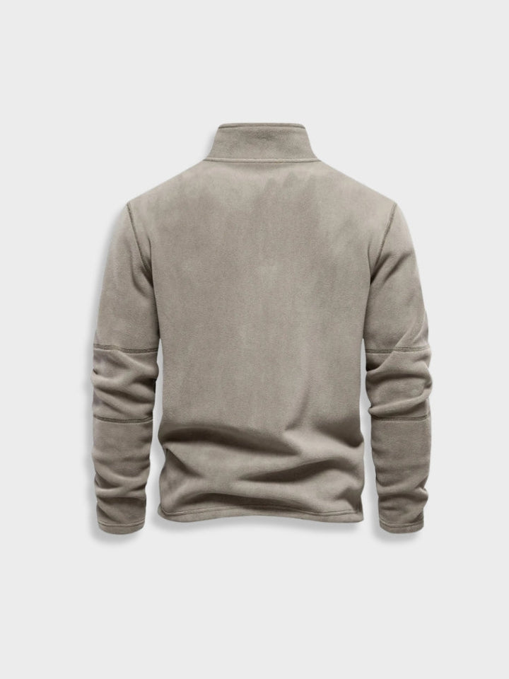 Old Money Zipper in de kleur Donkergrijs voor dames in stijl ideaal voor de herfst.