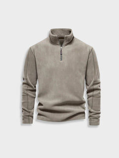 Old Money Zipper in de kleur Olijfgroen voor dames in stijl ideaal voor de herfst.