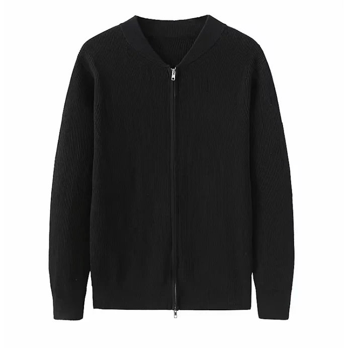 Olivier | Zacht katoenen gilet in de kleur Zwart voor heren in stijl geschikt voor alle seizoenen.