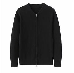 Olivier | Zacht katoenen gilet in de kleur Zwart voor heren in stijl geschikt voor alle seizoenen.