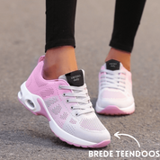 Ondersteunende comfortabele schoenen in de kleur Roze/Grijs voor dames in stijl geschikt voor alle seizoenen.