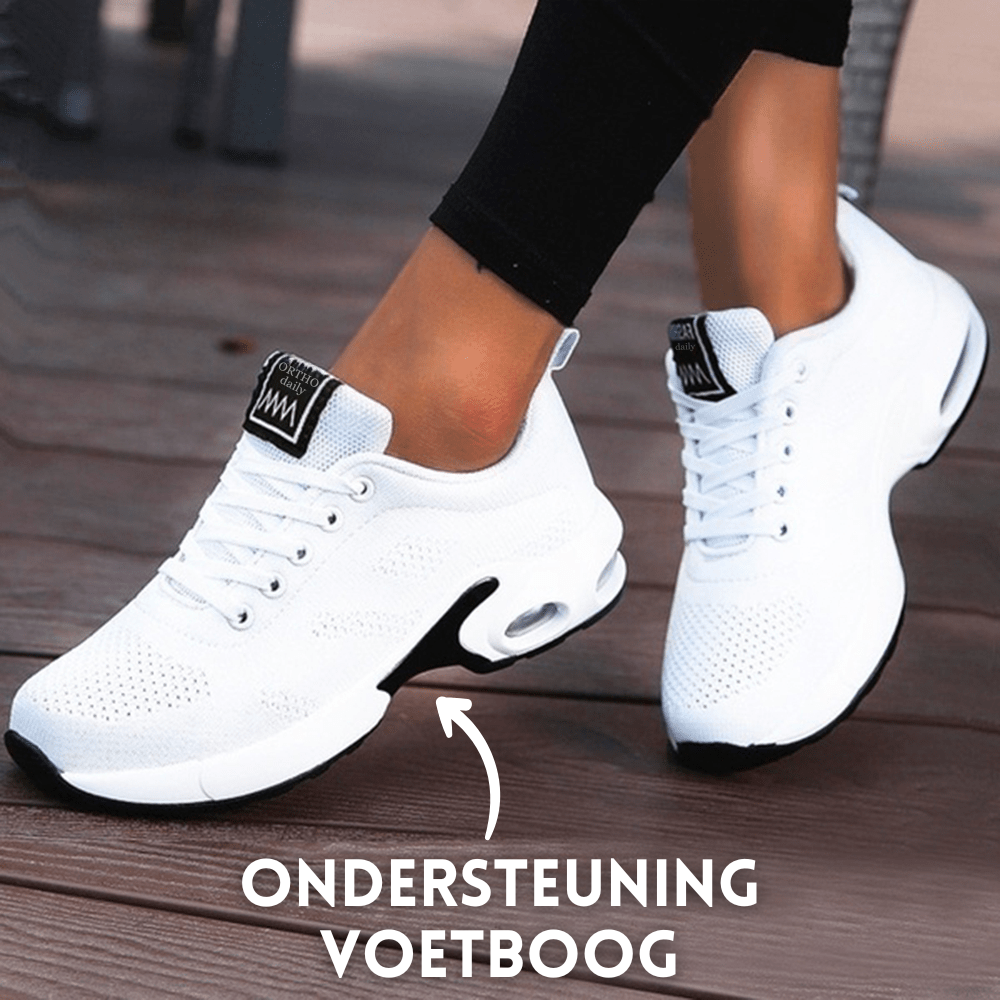 Ondersteunende comfortabele schoenen in de kleur Wit voor dames in stijl geschikt voor alle seizoenen.