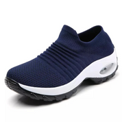 Ondersteunende schoenen met voetboogsteun in de kleur Blauw voor dames in stijl geschikt voor alle seizoenen.