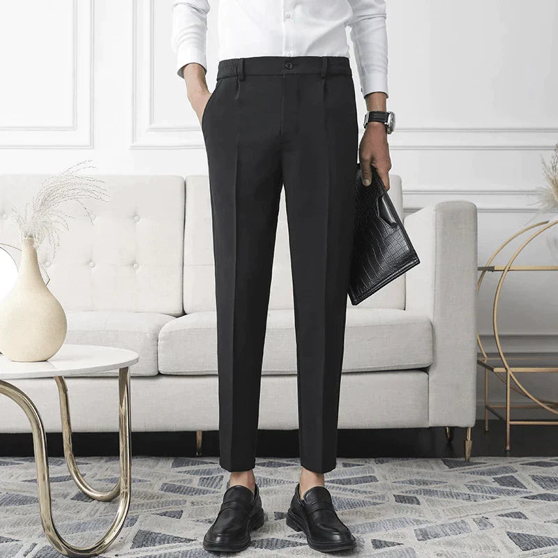 Oneal | Stretch pantalon in de kleur Beige voor heren in Formal stijl geschikt voor alle seizoenen.