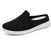 Orthopedische comfortabele gebreide schoen in de kleur Zwart voor dames in stijl geschikt voor alle seizoenen.