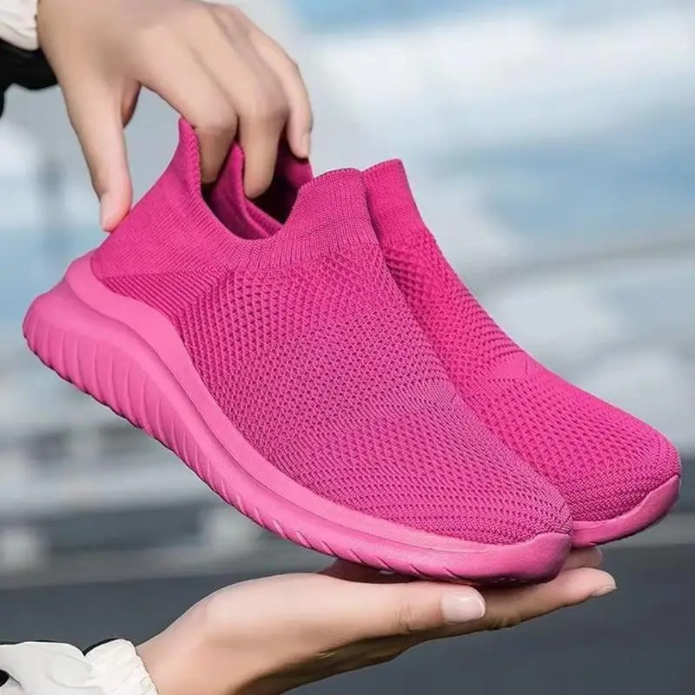 Orthopedische Comfortabele loafers in de kleur Roze voor dames in Smart-casual stijl geschikt voor alle seizoenen.
