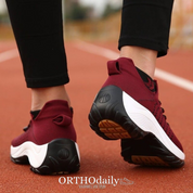 Orthopedische comfortabele schoenen in de kleur Zwart/Paars voor dames in stijl geschikt voor alle seizoenen.