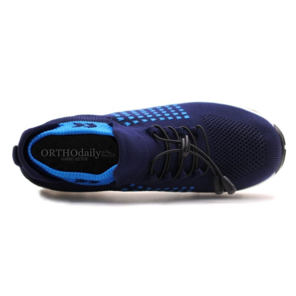 Orthopedische comfortabele schoenen in de kleur Zwart/Paars voor dames in stijl geschikt voor alle seizoenen.