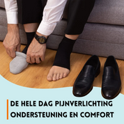 Orthopedische compressie enkelsokken in de kleur Zwart/Wit voor in stijl geschikt voor alle seizoenen.