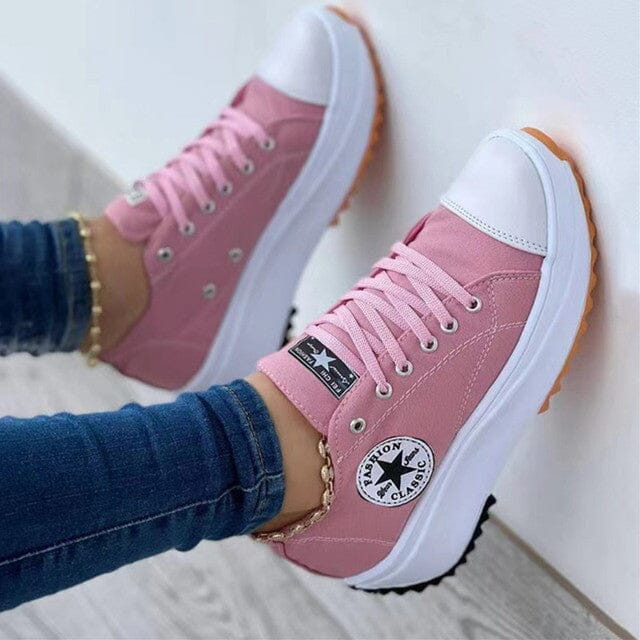 Orthopedische Dames Sneakers in de kleur Roze voor dames in stijl ideaal voor de winter