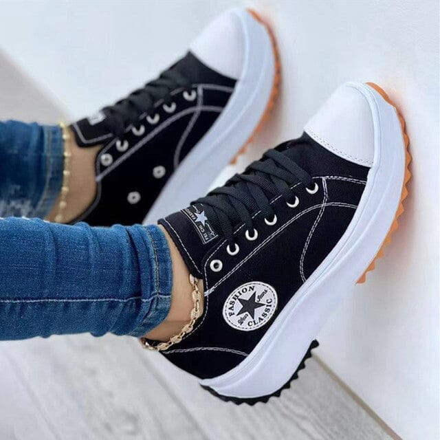 Orthopedische Dames Sneakers in de kleur Zwart voor dames in stijl ideaal voor de winter