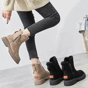Orthopedische dames stabiele snowboots in de kleur Beige voor dames in stijl ideaal voor de herfst.
