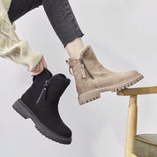 Orthopedische dames stabiele snowboots in de kleur Beige voor dames in stijl ideaal voor de herfst.
