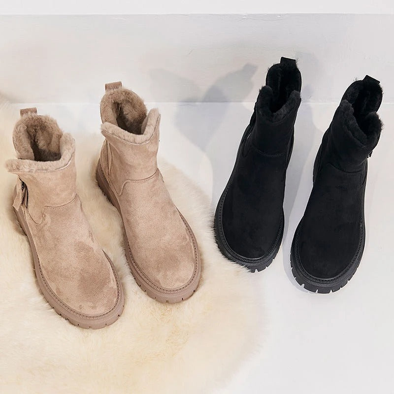 Orthopedische dames stabiele snowboots in de kleur Beige voor dames in stijl ideaal voor de herfst.