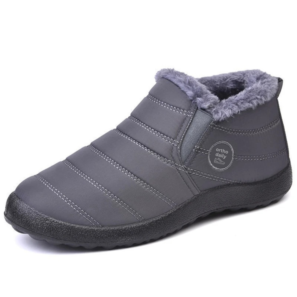 Orthopedische enkellaarsjes van fleece in de kleur 35 voor dames in Lounge stijl ideaal voor de herfst.