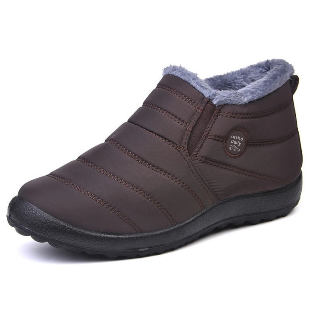 Orthopedische enkellaarsjes van fleece in de kleur 35 voor dames in Lounge stijl ideaal voor de herfst.